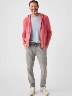 Beach Fleece Zip Hoodie - Venice Red