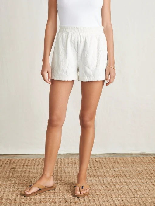 Cabana Towel Terry Short - Tropic Fern Vintage White