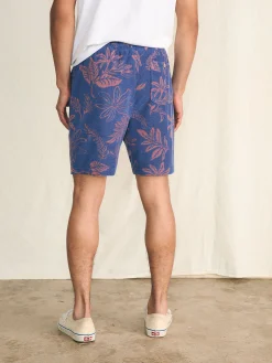 Cabana Towel Terry Sweatshort - Twilight Coral Floral