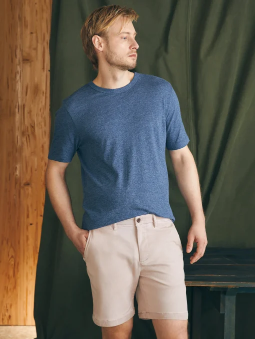 Coastline Stretch Chino Short (8" Inseam) - Spring Quartz