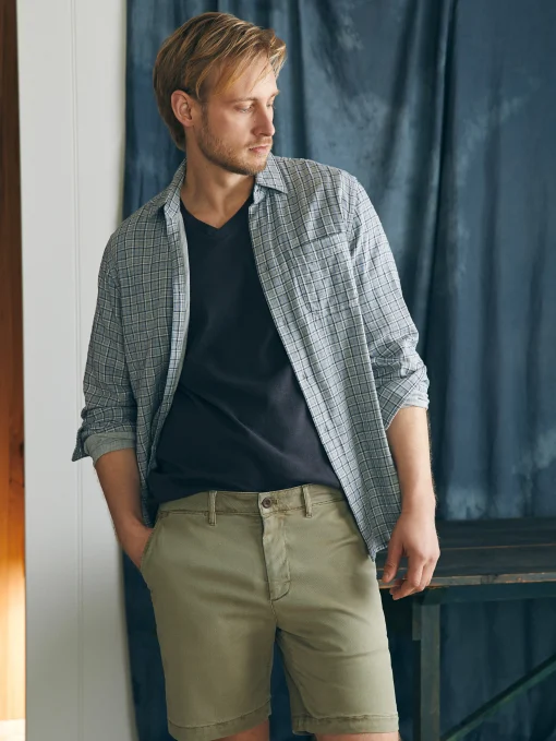 Coastline Stretch Chino Short (8" Inseam) - Mountain Olive