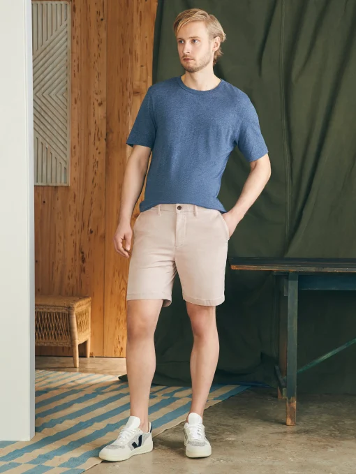 Coastline Stretch Chino Short (8" Inseam) - Spring Quartz