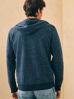 Double Knit Zip Hoodie - Varsity Navy Heather