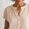 Dream Cotton Gauze Desmond Top - Peach Whip