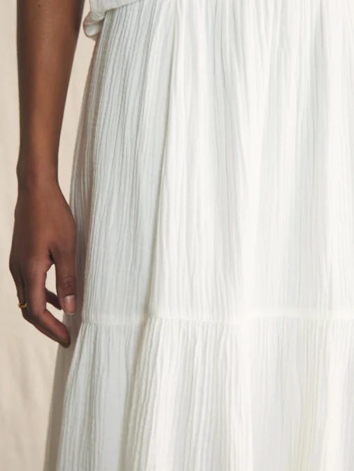 Dream Cotton Gauze Valentina Skirt - White
