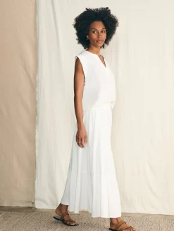 Dream Cotton Gauze Valentina Skirt - White