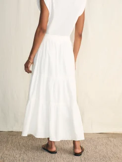 Dream Cotton Gauze Valentina Skirt - White