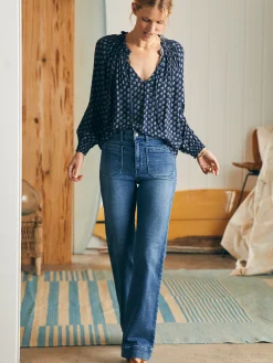 Emery Top - Lotus Floral Print