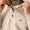 Epic Quilted Fleece Pullover - Oatmeal Melange