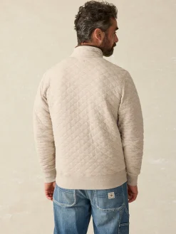 Epic Quilted Fleece Pullover - Oatmeal Melange
