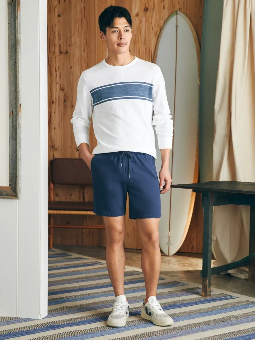 Essential Drawstring Short (6.5" Inseam) - Washed Navy