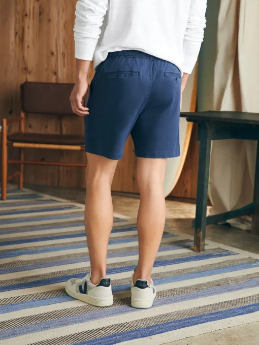 Essential Drawstring Short (6.5" Inseam) - Washed Navy