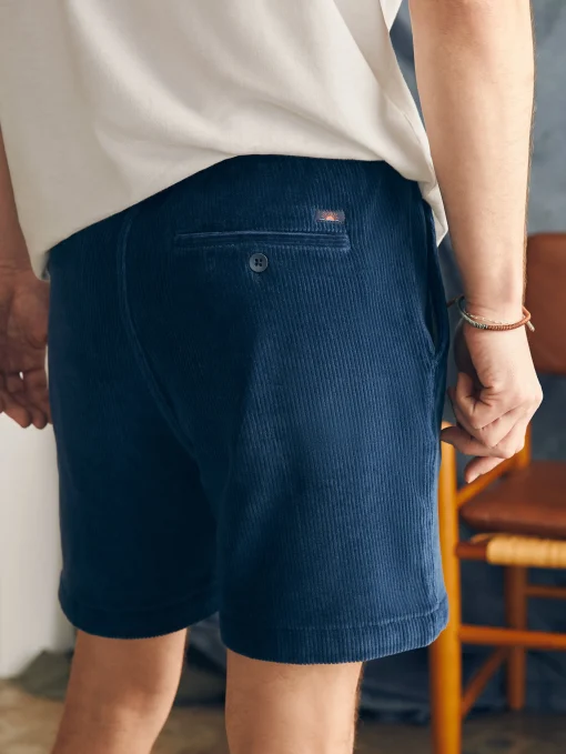 Essential Italian Knit Cord Short (6" Inseam) - Spring Navy