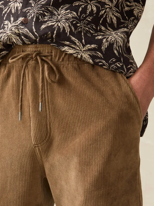 Essential Italian Knit Cord Short (6" Inseam) - Spring Umber