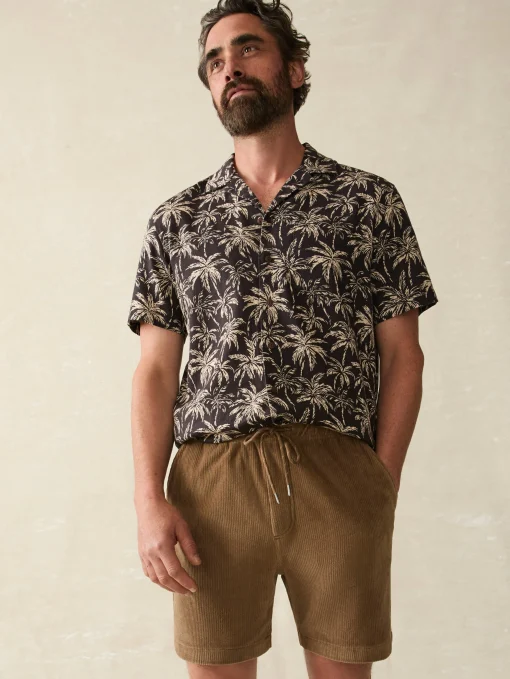 Essential Italian Knit Cord Short (6" Inseam) - Spring Umber