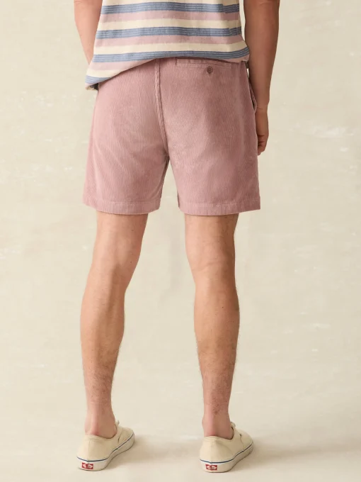 Essential Italian Knit Cord Short (6" Inseam) - Dusty Plum