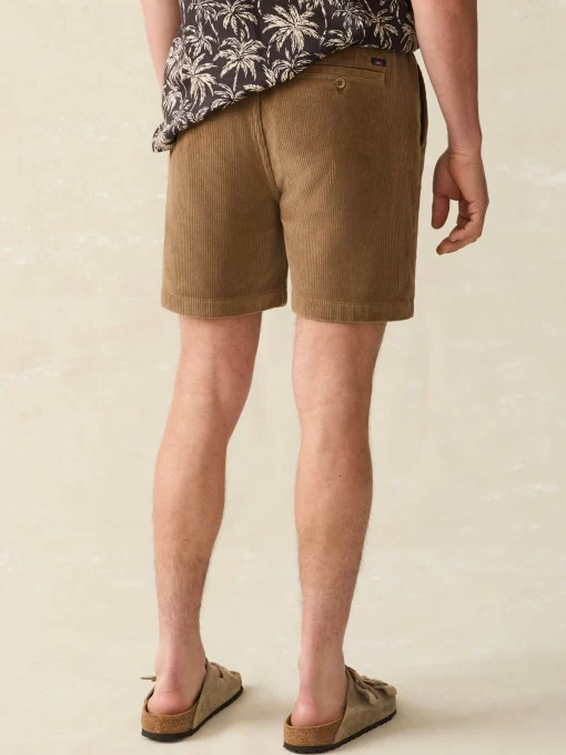 Essential Italian Knit Cord Short (6" Inseam) - Spring Umber