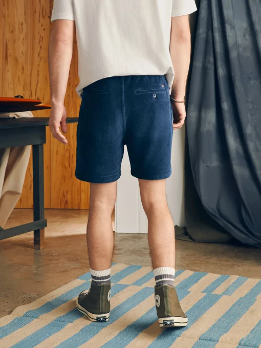 Essential Italian Knit Cord Short (6" Inseam) - Spring Navy