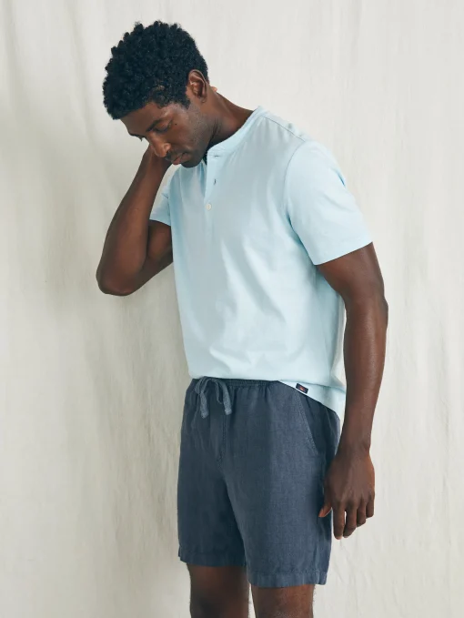 Essential Linen Short (6.5" Inseam) - Look Out Navy