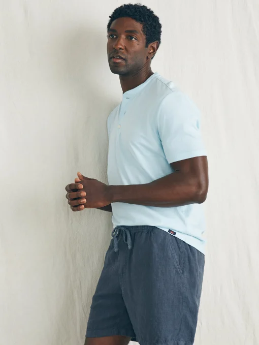 Essential Linen Short (6.5" Inseam) - Look Out Navy