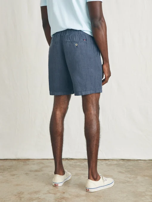 Essential Linen Short (6.5" Inseam) - Look Out Navy