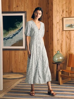 Havana Dress - Indigo Echo Floral