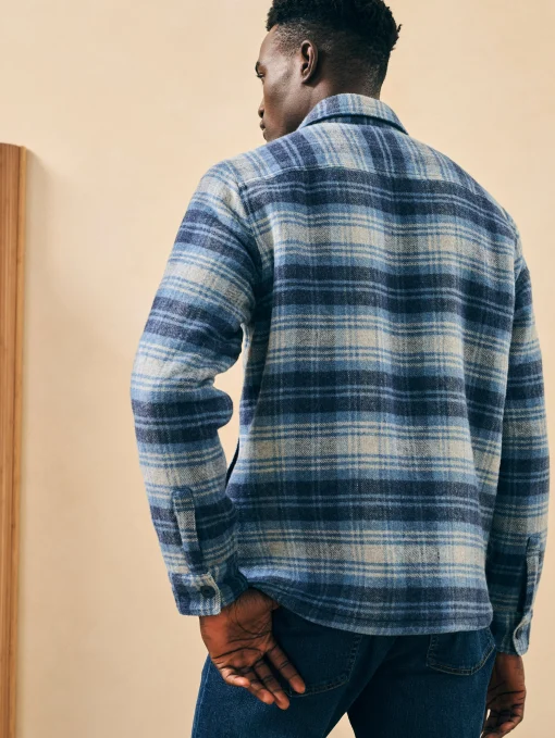 High Pile Fleece Lined Wool CPO - Mountain Mist Plaid