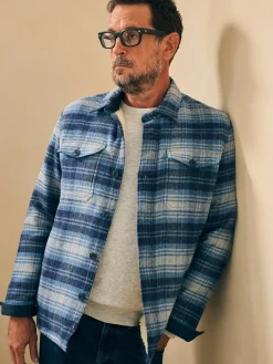 High Pile Fleece Lined Wool CPO - Mountain Mist Plaid