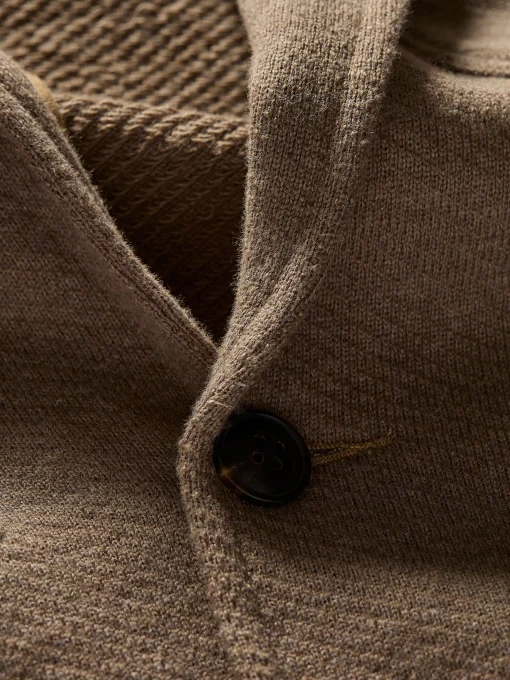 Inlet Knit Blazer - Walnut Melange