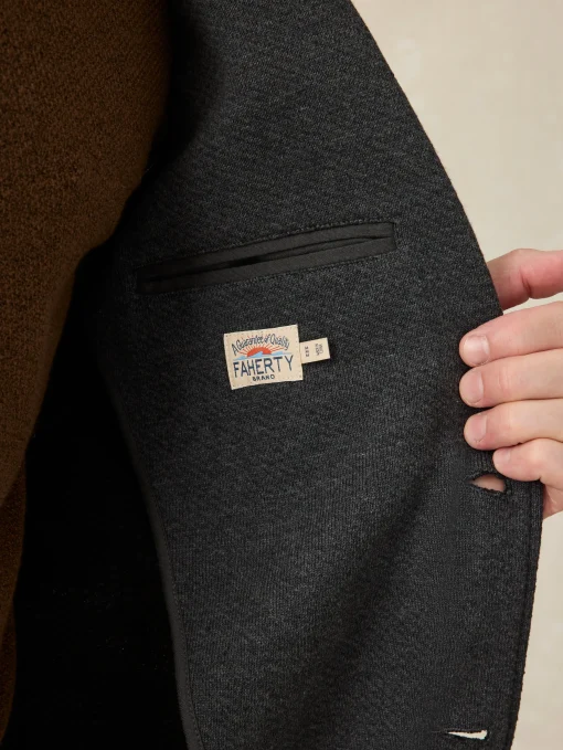Inlet Knit Blazer (Tall) - Black Sky Melange