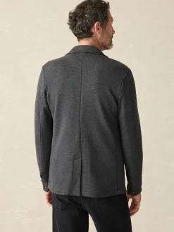 Inlet Knit Blazer (Tall) - Black Sky Melange