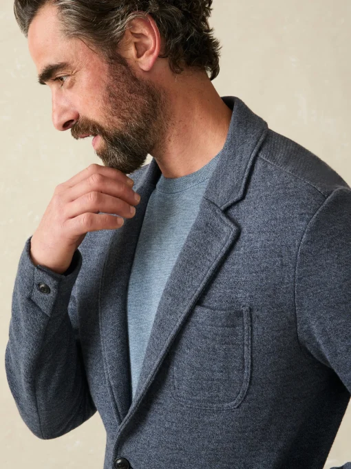 Inlet Knit Blazer (Tall) - Deep Navy Melange