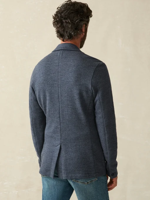 Inlet Knit Blazer (Tall) - Deep Navy Melange