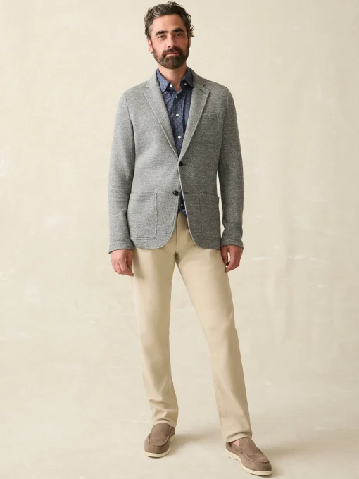 Inlet Knit Blazer (Tall) - Medium Grey Melange