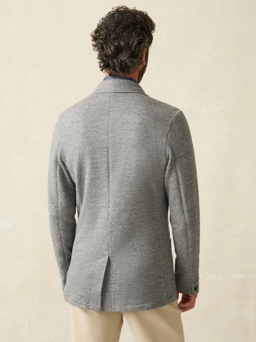 Inlet Knit Blazer (Tall) - Medium Grey Melange
