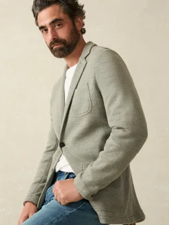 Inlet Knit Blazer (Tall) - Olive Brush Melange