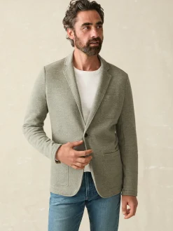 Inlet Knit Blazer (Tall) - Olive Brush Melange