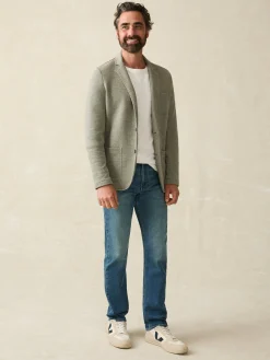 Inlet Knit Blazer (Tall) - Olive Brush Melange