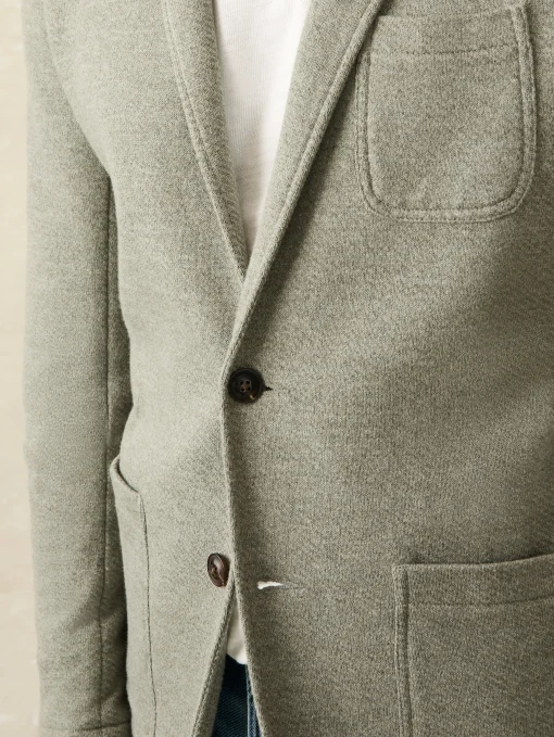 Inlet Knit Blazer (Tall) - Olive Brush Melange