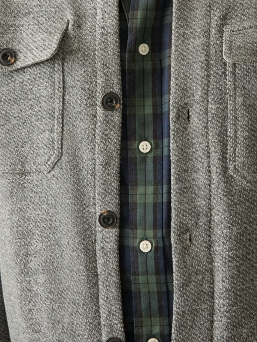 Inlet Knit CPO - Medium Grey Melange