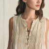Isha Top - Natural Bombay Stripe
