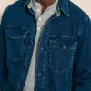 Jersey Shirt Jacket - Indigo