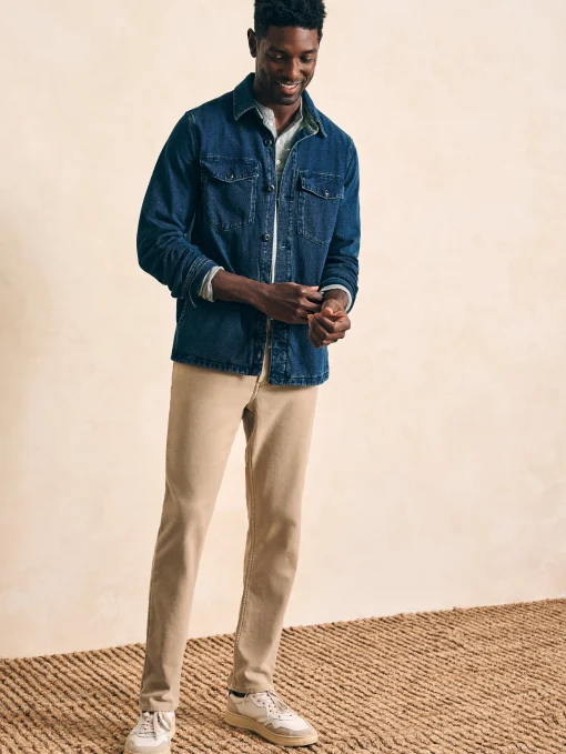 Jersey Shirt Jacket - Indigo