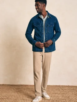 Jersey Shirt Jacket - Indigo