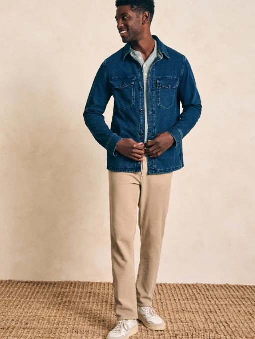 Jersey Shirt Jacket - Indigo