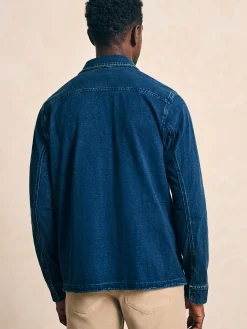 Jersey Shirt Jacket - Indigo