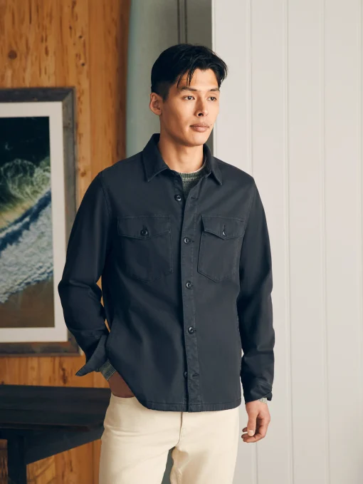Jersey Shirt Jacket - Onyx Black