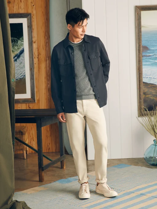 Jersey Shirt Jacket - Onyx Black