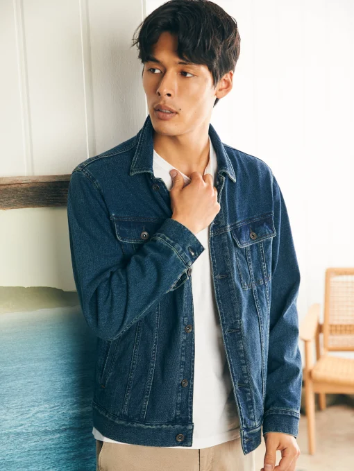 Jersey Trucker Jacket - Rockford Wash