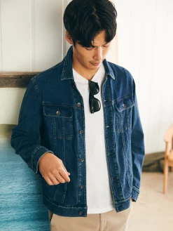 Jersey Trucker Jacket - Rockford Wash